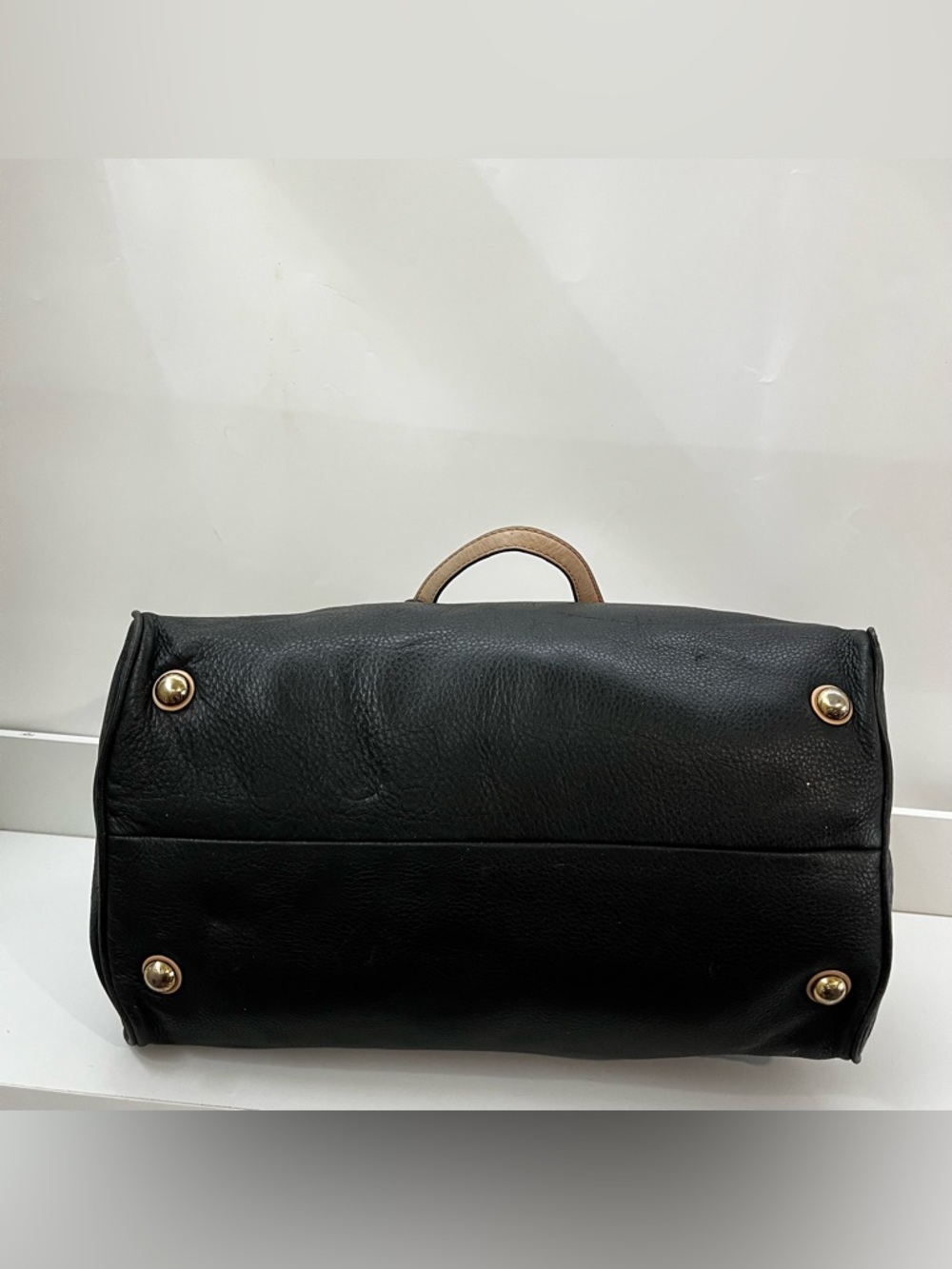 MICHAEL KORS Black Y2K Leather Boston Speedy Jet Set Handbag Tote - Picture 7 of 12